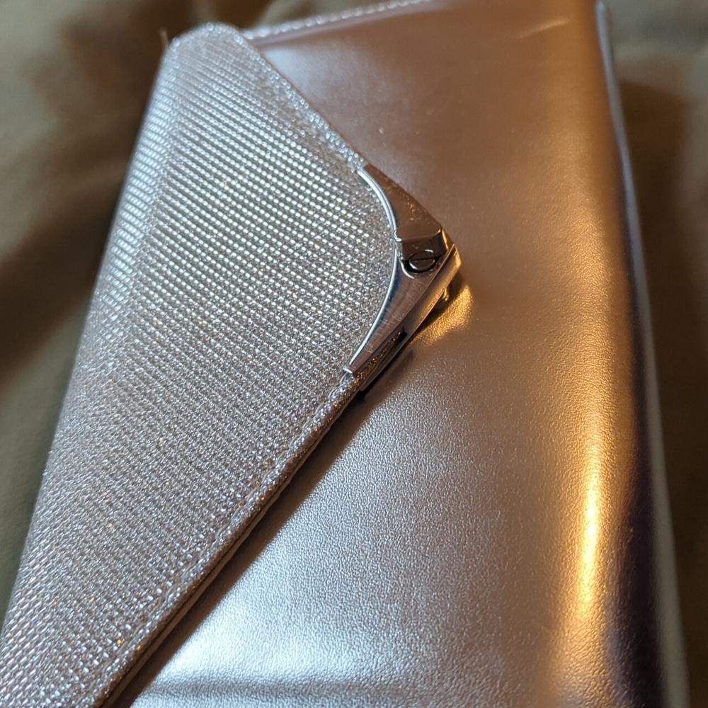 Silver Fioni Nights clutch bag